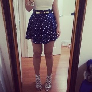 Forever21 Polka Dot Skater / Circle Skirt